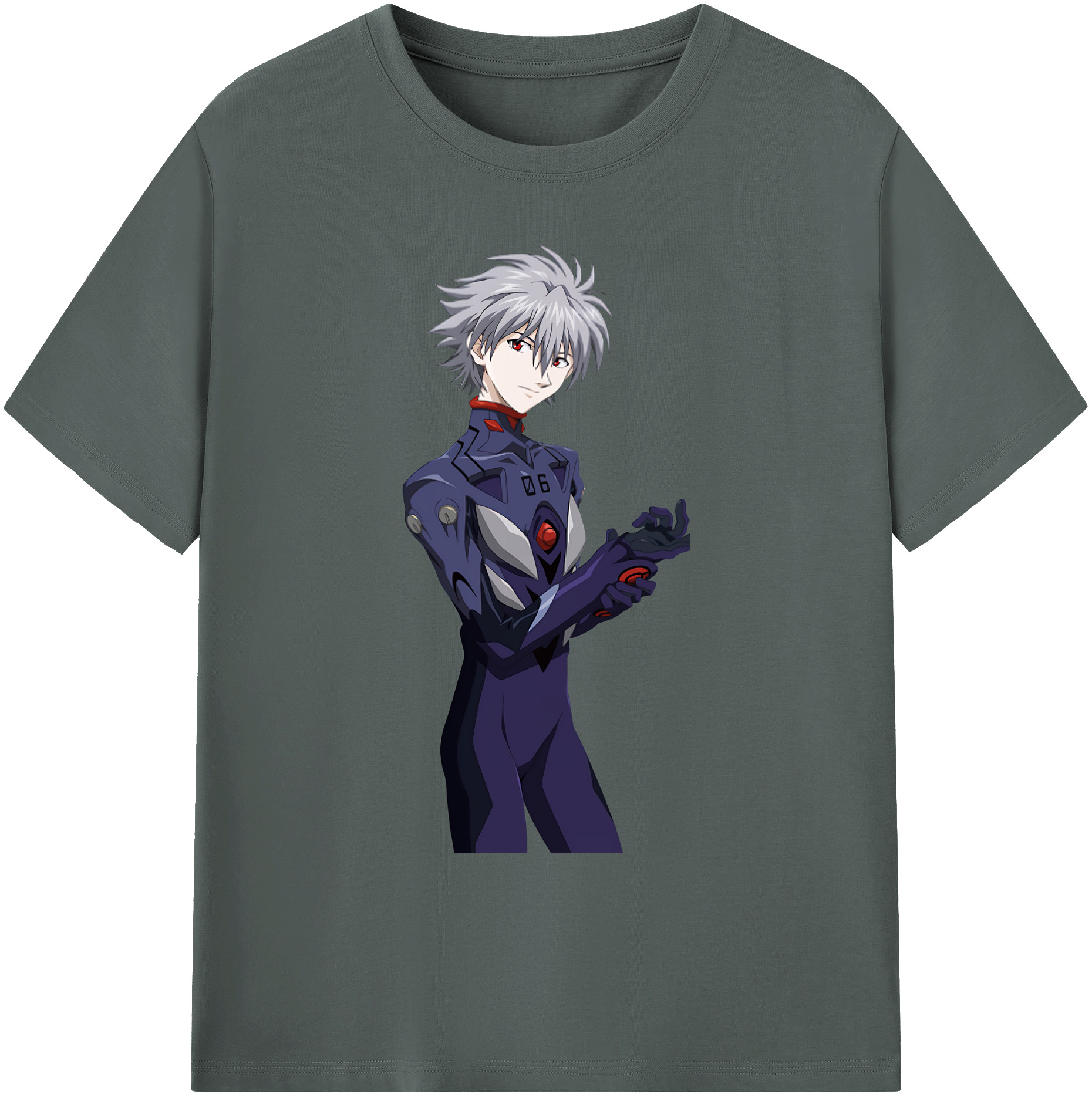 （画像用） EVA 新世紀エヴァンゲリオン 綿100％ メンズ半袖Tシャツ｜肌触りやわらか＆通気性